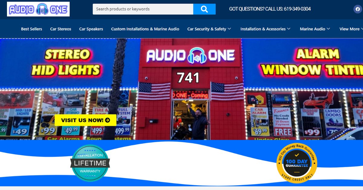 Audio 1 website - car audio equipment